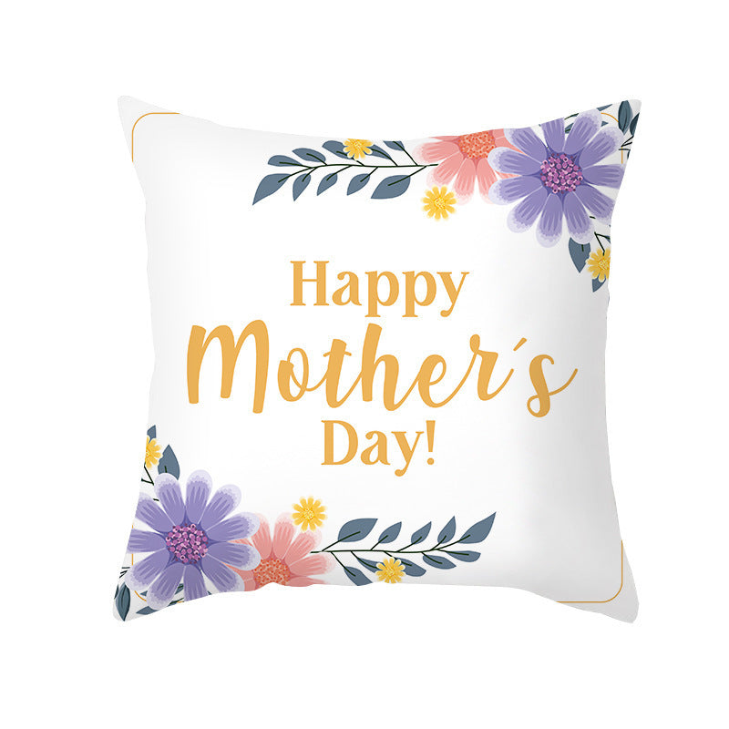 Nordic Mother's Day Pillowcase Peach Skin