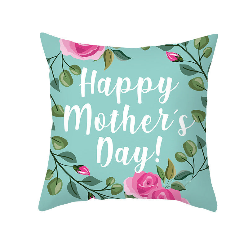 Nordic Mother's Day Pillowcase Peach Skin