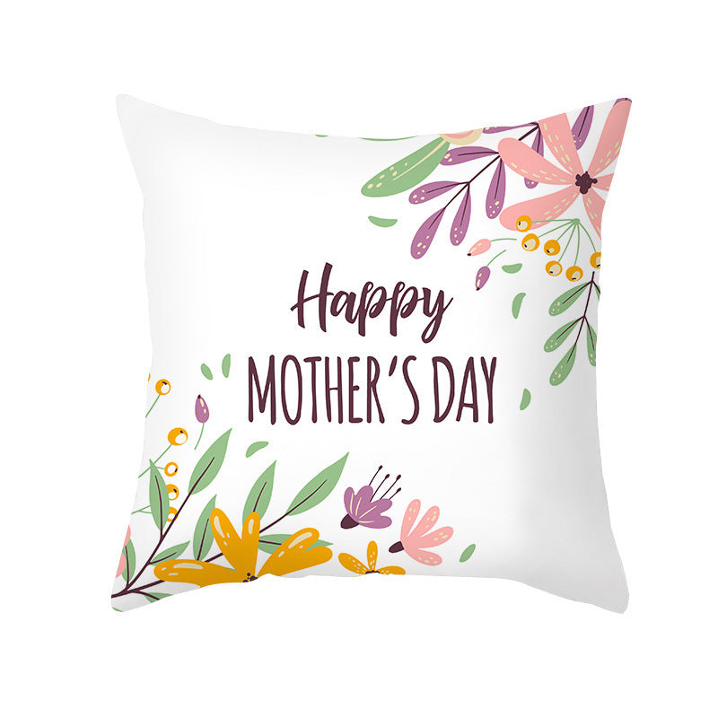 Nordic Mother's Day Pillowcase Peach Skin