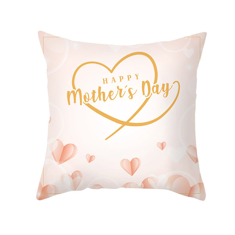 Nordic Mother's Day Pillowcase Peach Skin