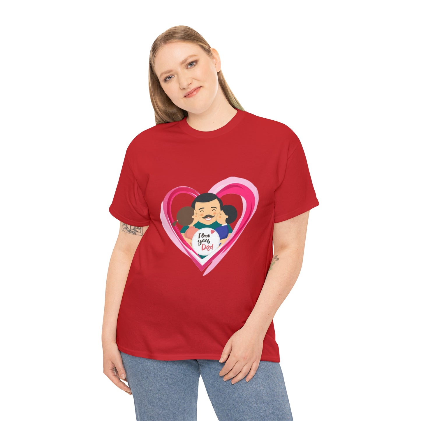 I Love u Dad Heavy Cotton Tee