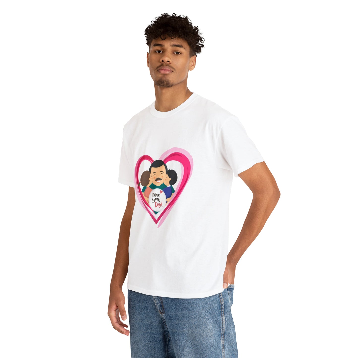 I Love u Dad Heavy Cotton Tee