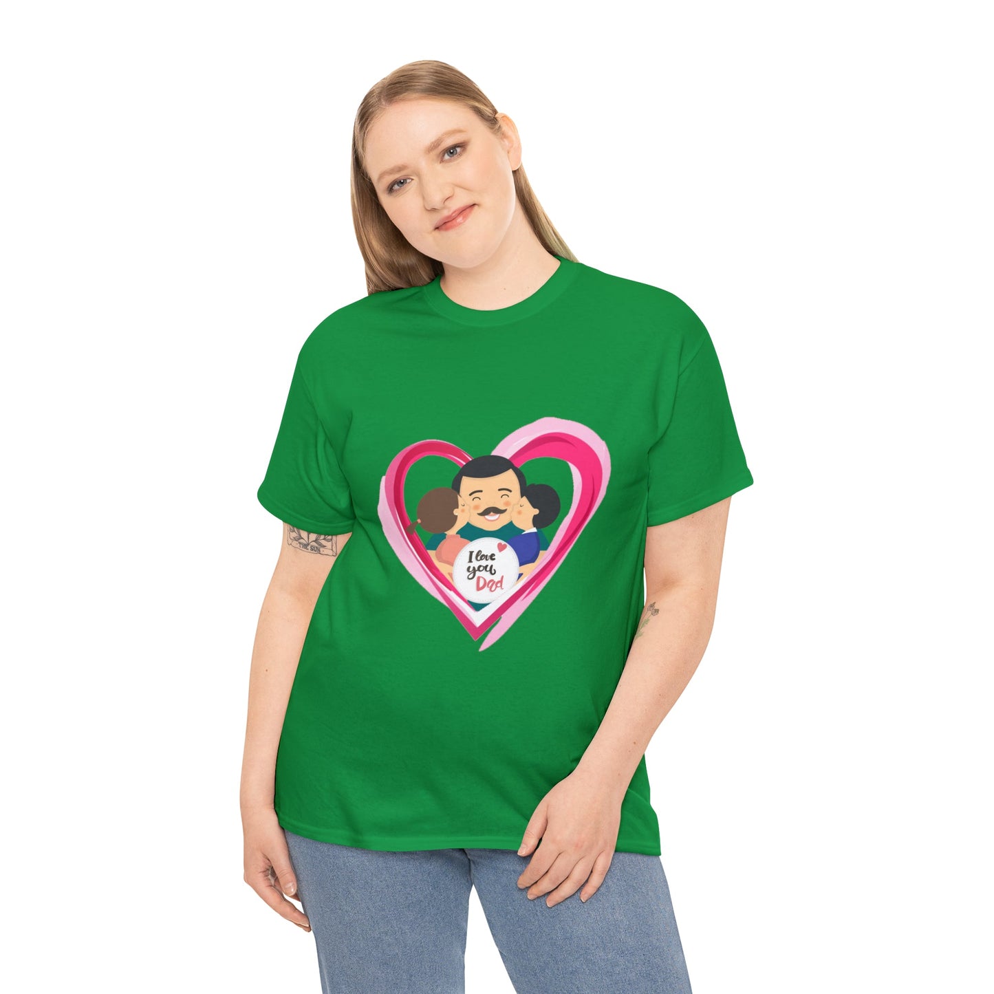 I Love u Dad Heavy Cotton Tee