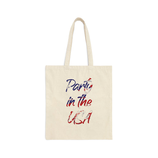 Party in the USA Cotton Canvas Tote Bag