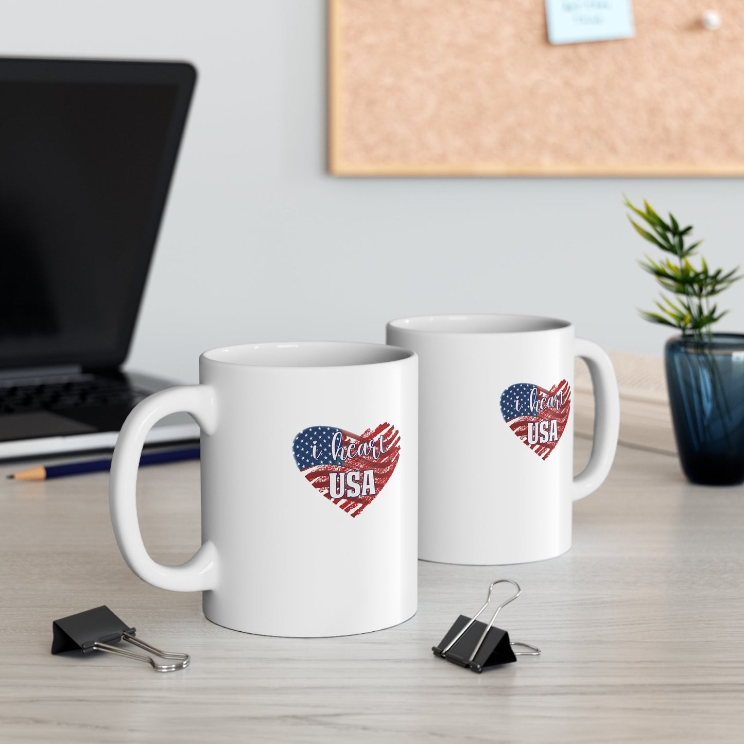 I heart USA Ceramic Mug 11oz