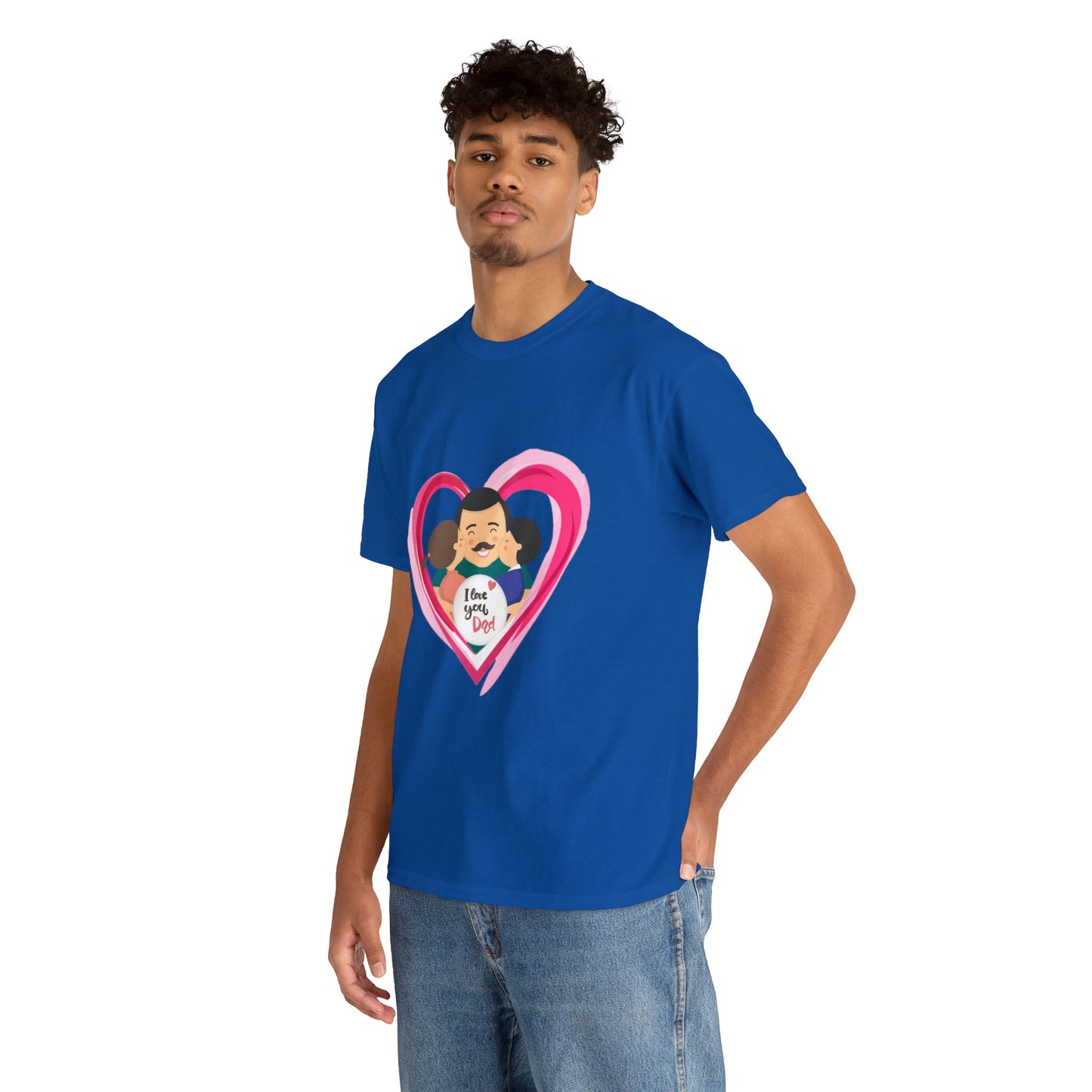 I Love u Dad Heavy Cotton Tee