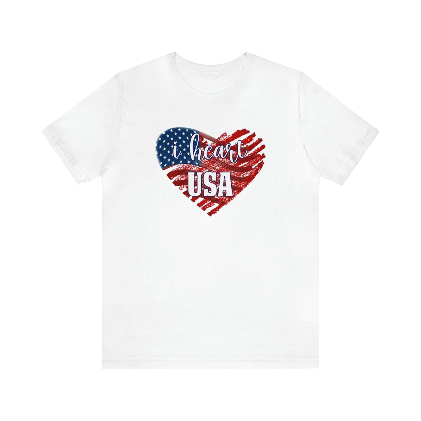 I heart USA Jersey Short Sleeve Tee