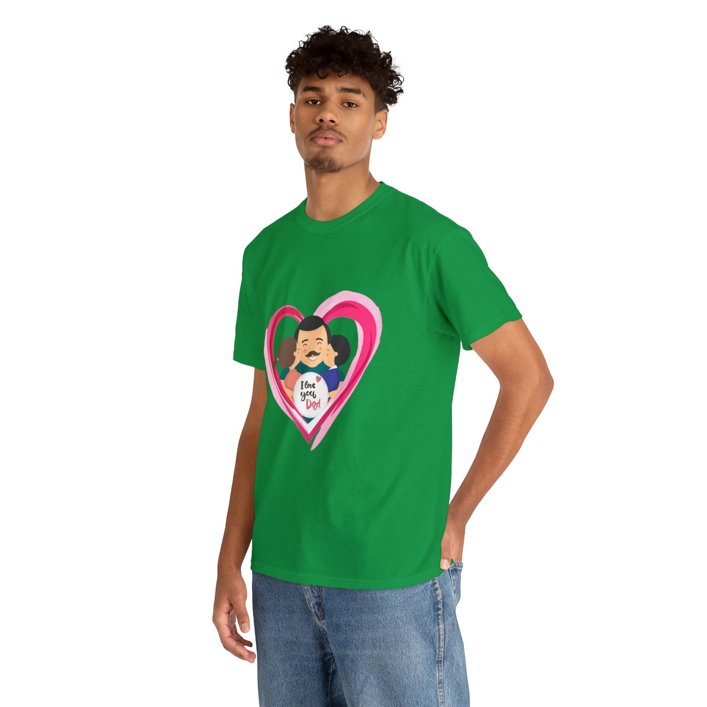 I Love u Dad Heavy Cotton Tee