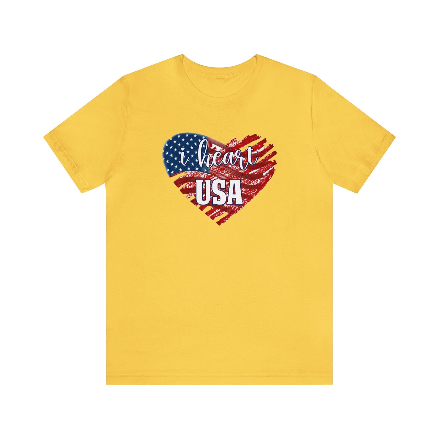 I heart USA Jersey Short Sleeve Tee