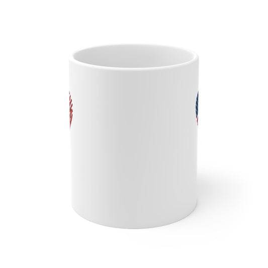 I heart USA Ceramic Mug 11oz