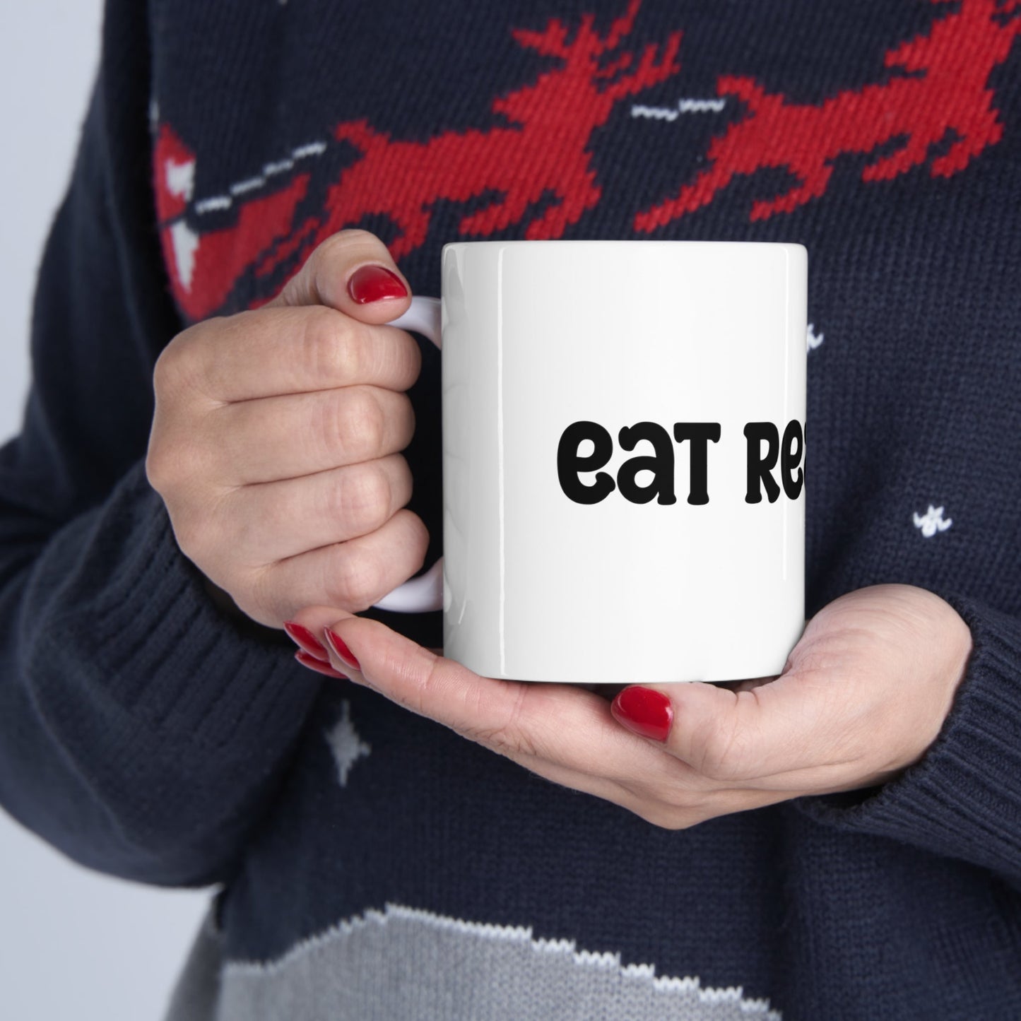 Eat Real Food Mug 11oz