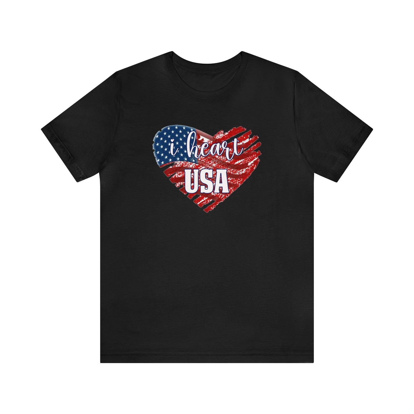 I heart USA Jersey Short Sleeve Tee