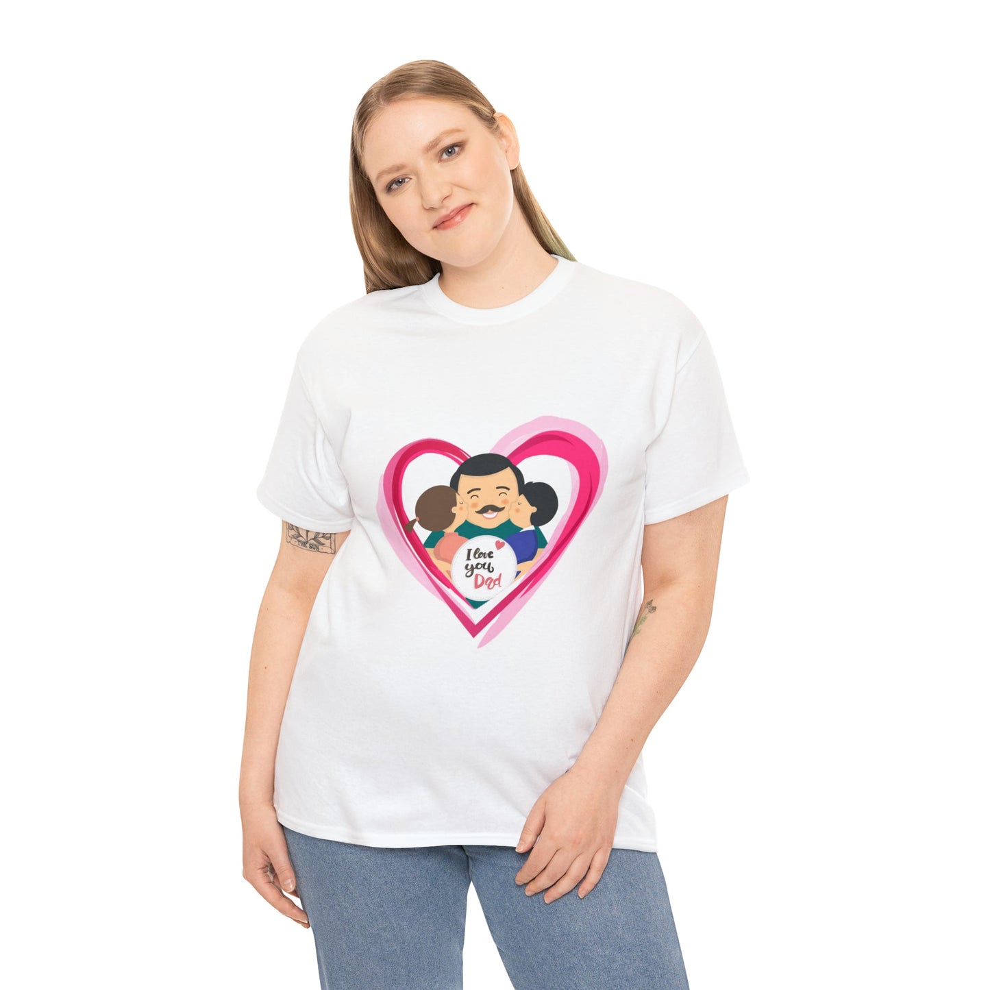 I Love u Dad Heavy Cotton Tee