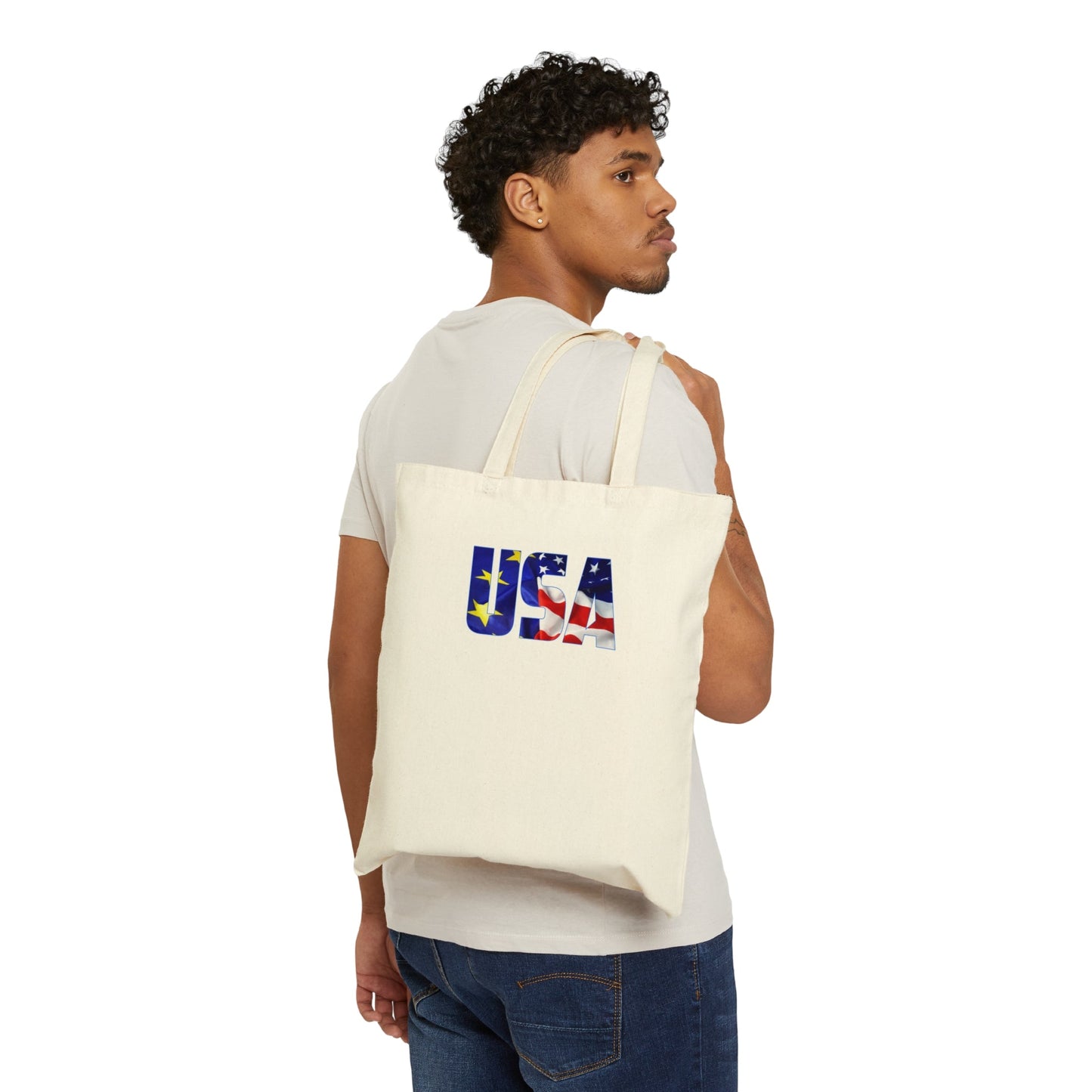 USA Cotton Canvas Tote Bag