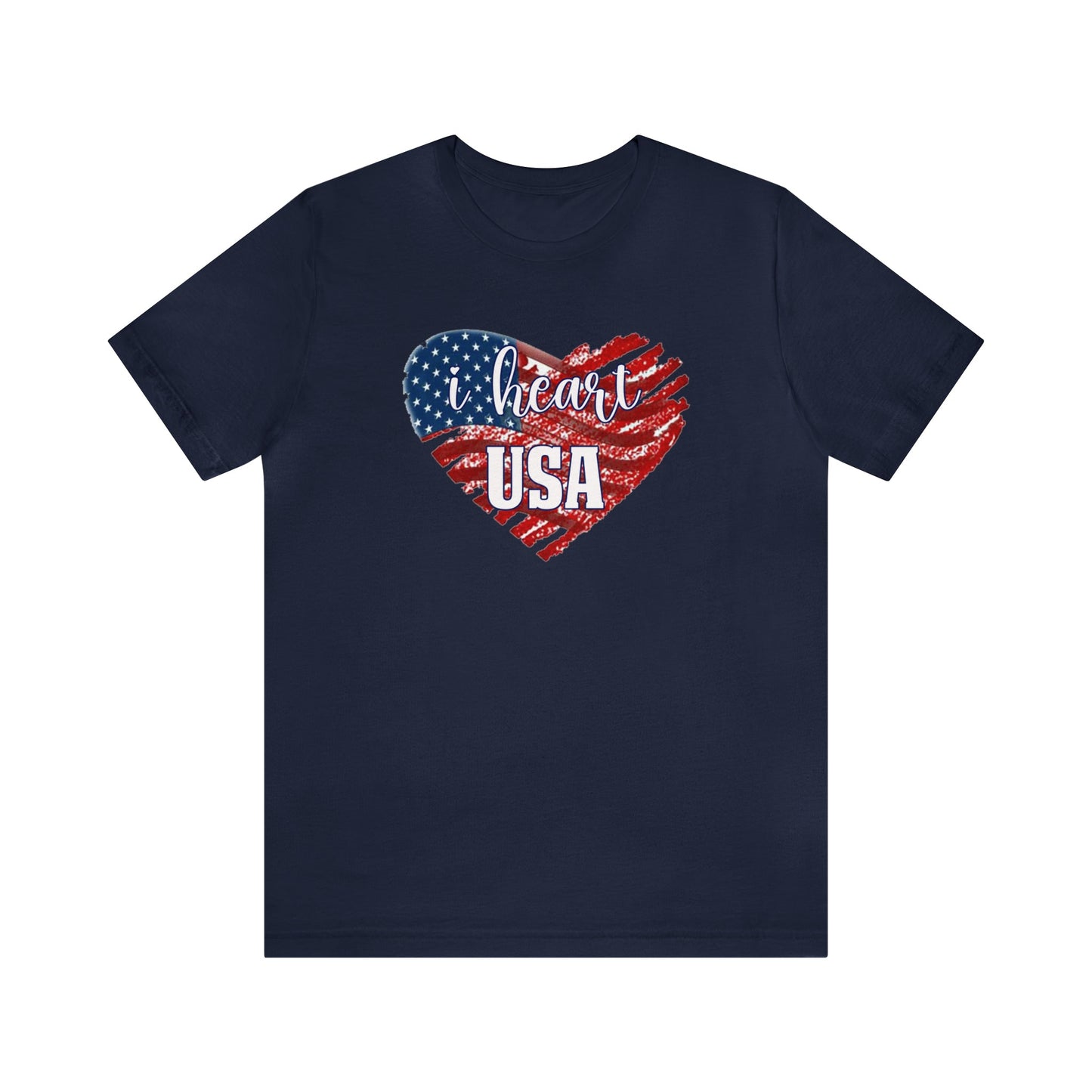 I heart USA Jersey Short Sleeve Tee