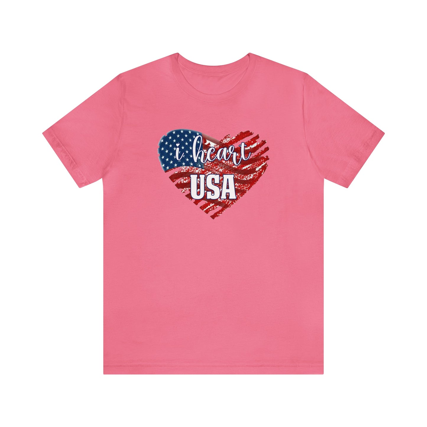 I heart USA Jersey Short Sleeve Tee