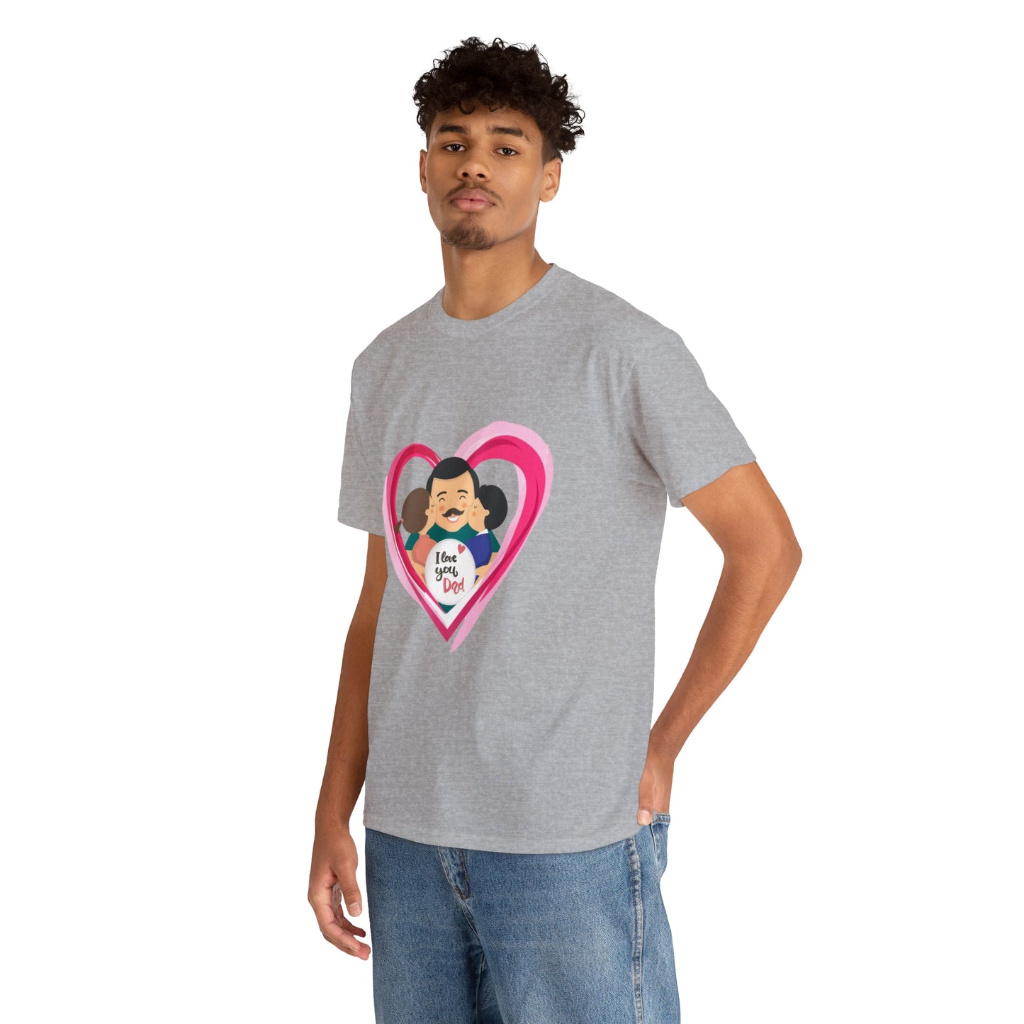 I Love u Dad Heavy Cotton Tee