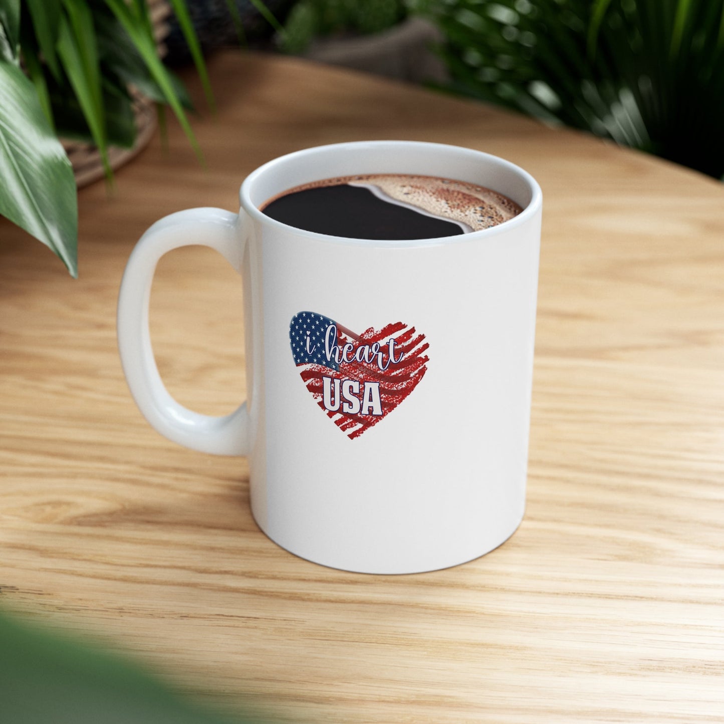 I heart USA Ceramic Mug 11oz