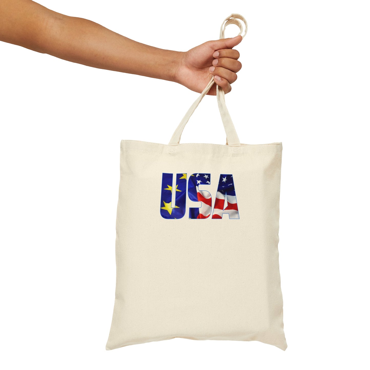 USA Cotton Canvas Tote Bag