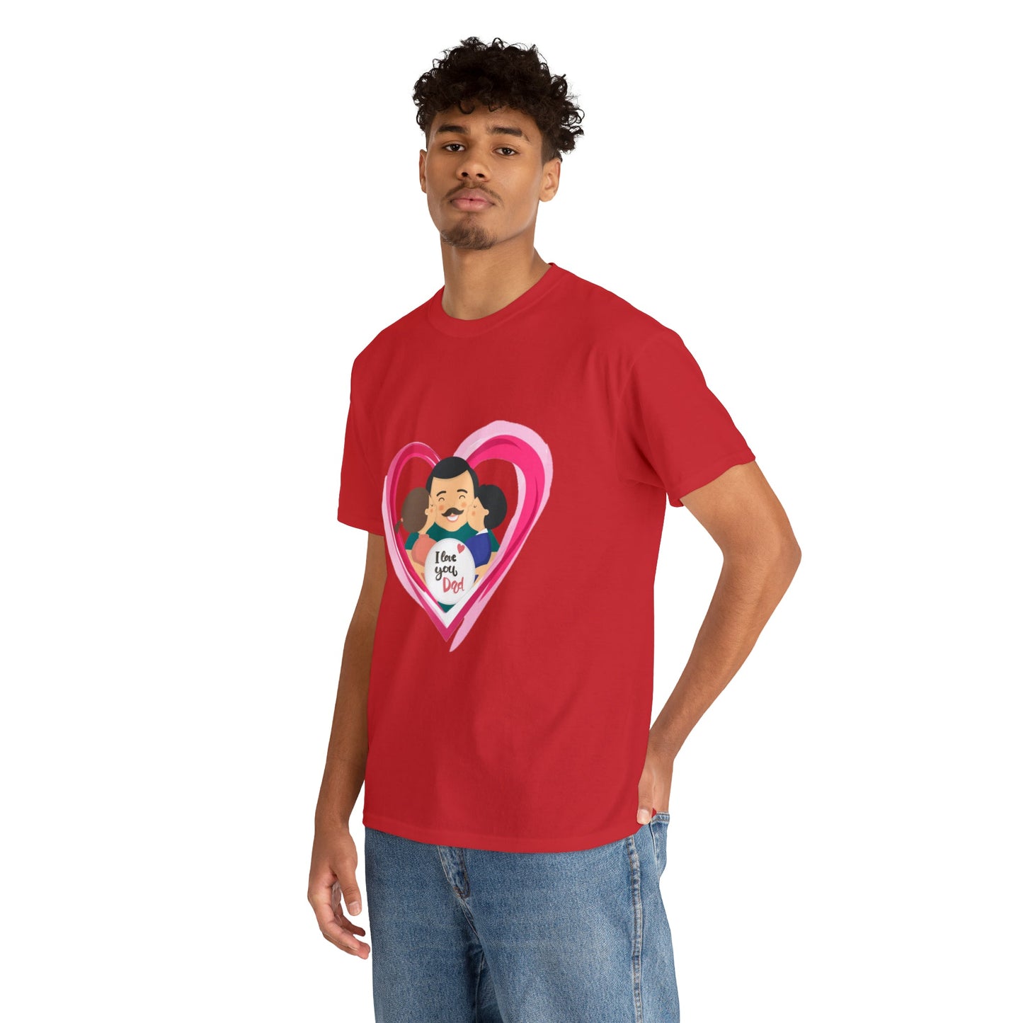 I Love u Dad Heavy Cotton Tee