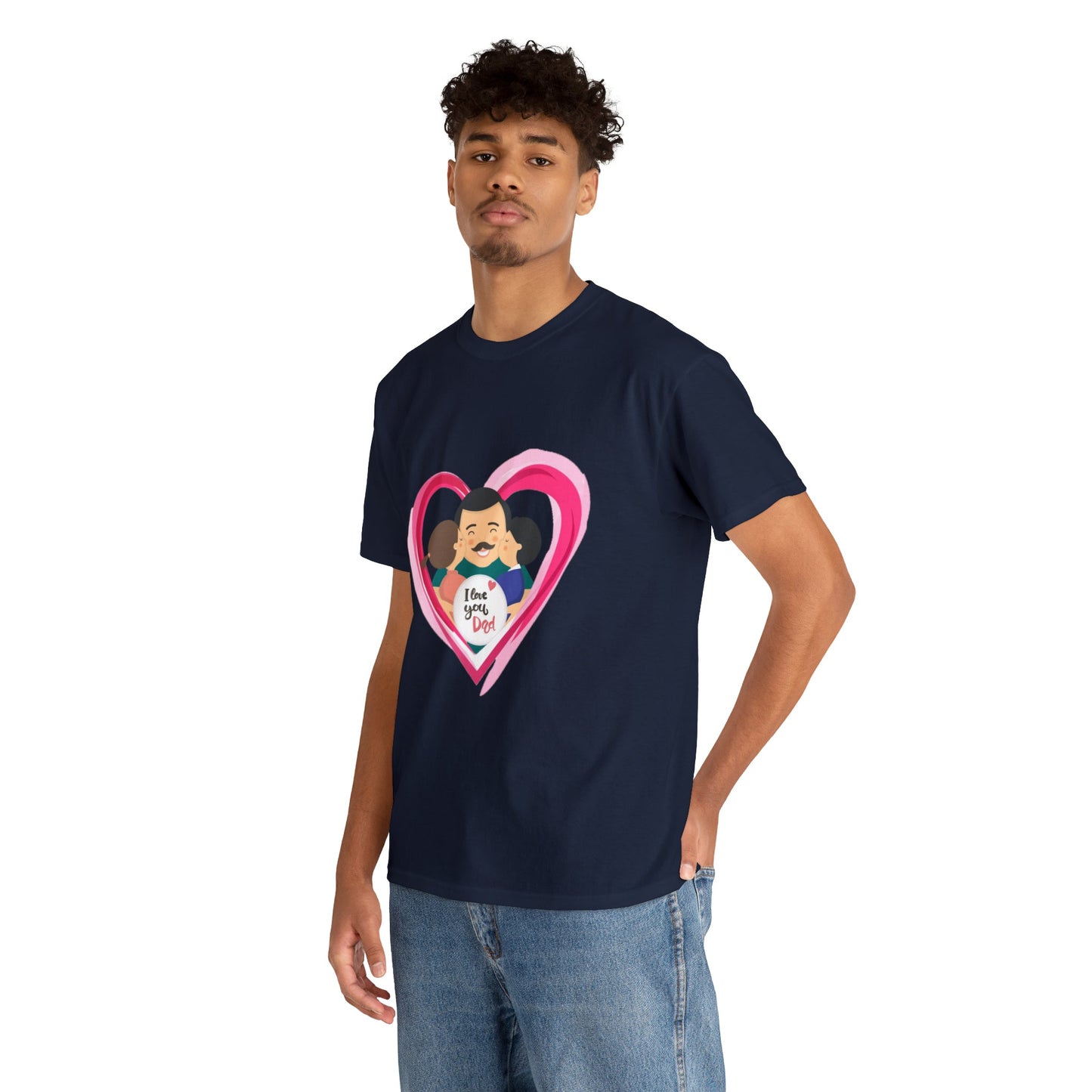 I Love u Dad Heavy Cotton Tee