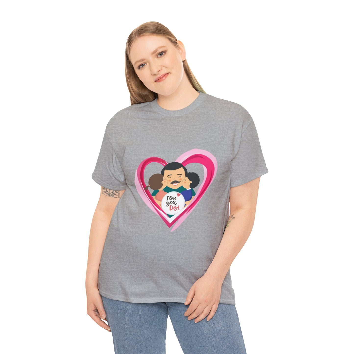 I Love u Dad Heavy Cotton Tee