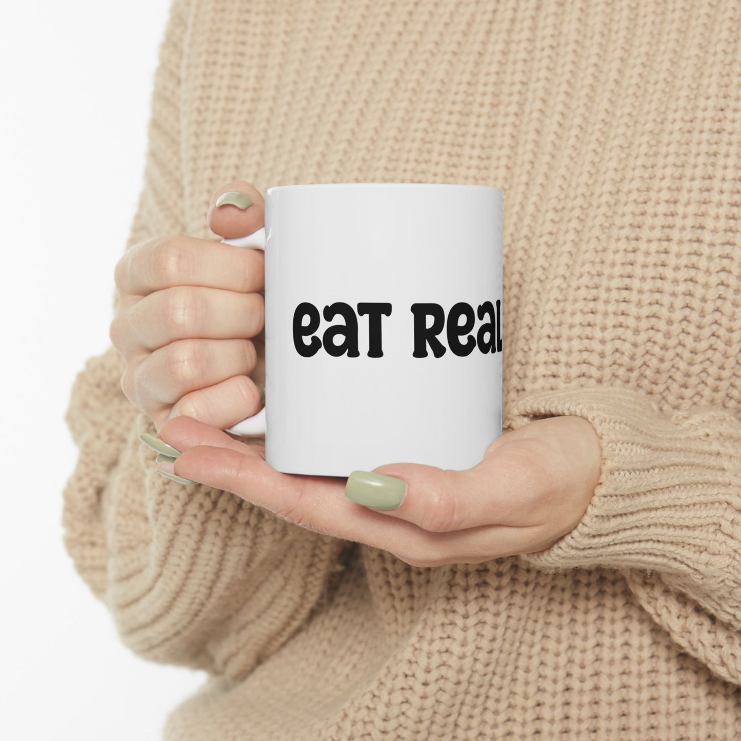 Eat Real Food Mug 11oz