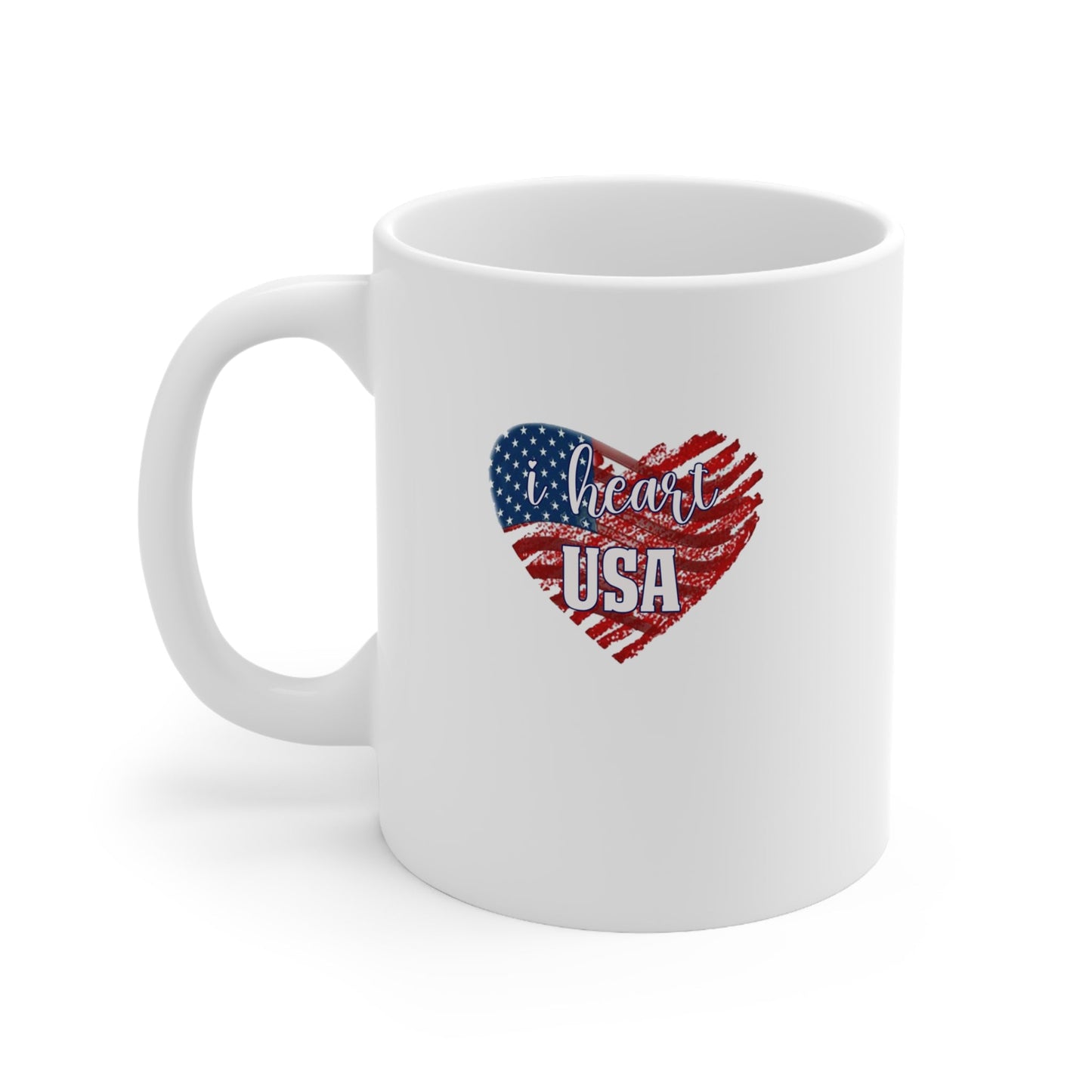 I heart USA Ceramic Mug 11oz